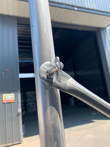 โครงบันได H เคลือบสังกะสีล่วงหน้า โครงหลักนั่งร้าน Cross Brace