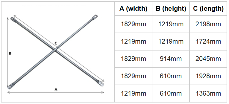 โครงนั่งร้านรั้งข้าม