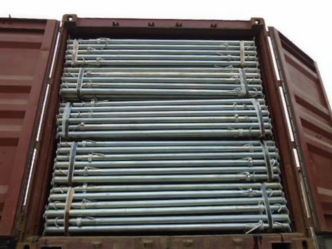 ขายร้อนตะวันออกกลาง Heavy Duty ทาสีเหล็กนั่งร้าน Prop